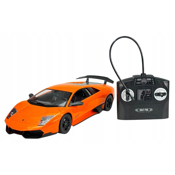 Masinuta Alloy Lamborghini Murcielago SV 1:14, portocalie, telecomandata