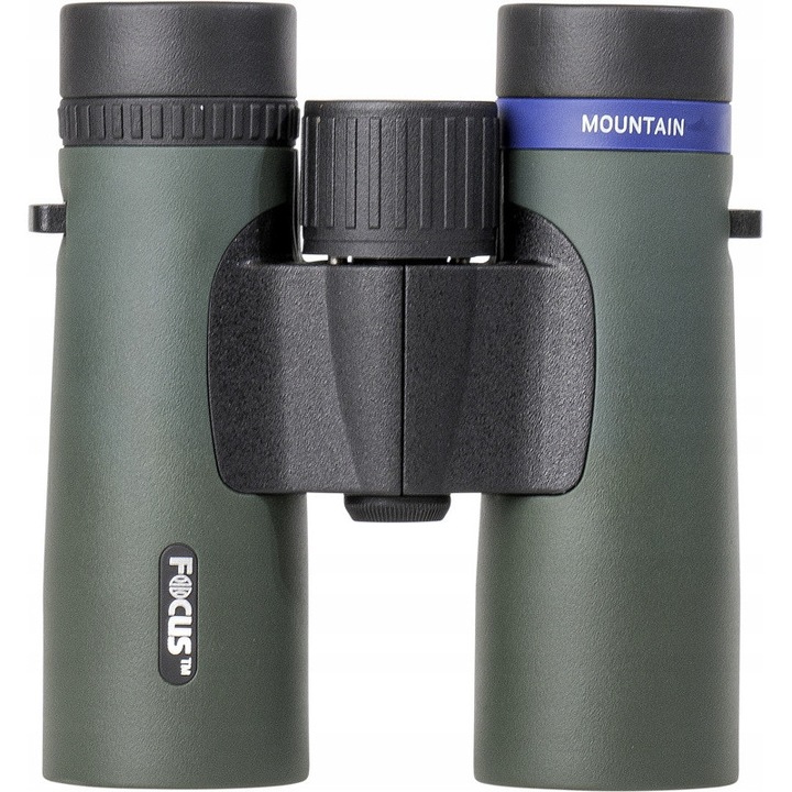 Бинокъл Focus Mountain 8x33, лек и здрав, с призми Bak-4 и антирефлексно покритие, зелен, 1 бр.