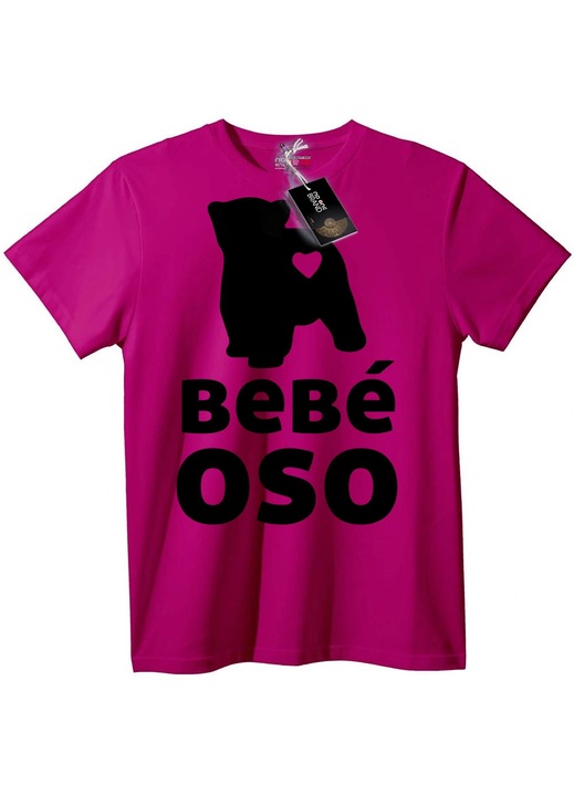 Póló, maci, Halványlila