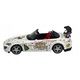 Honda S2000 Spoon 2024 fém modell, karácsonyi kiadás, 6,5cm, fehér