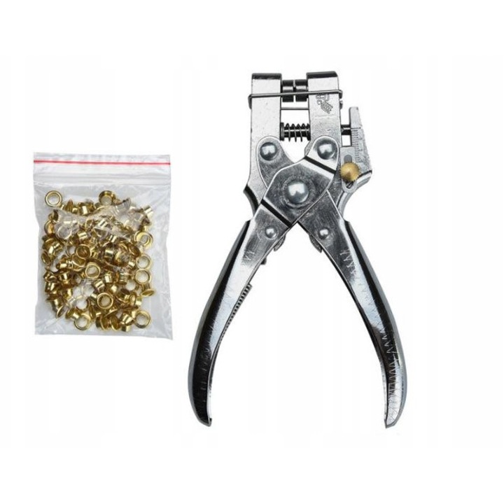 Perforator ProRock argintiu, multifunctional, otwor 4,8mm, adancime 12mm, argintiu