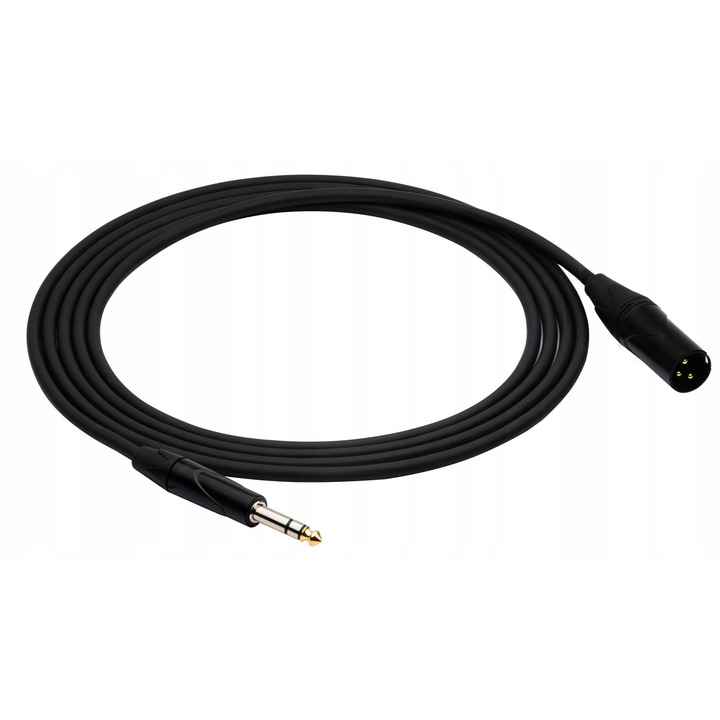 Red's Music MC1550 audio/mikrofon kábelek, 6,3-as sztereó jack - XLR anya, 5m, 2x0,23mm, többszínű