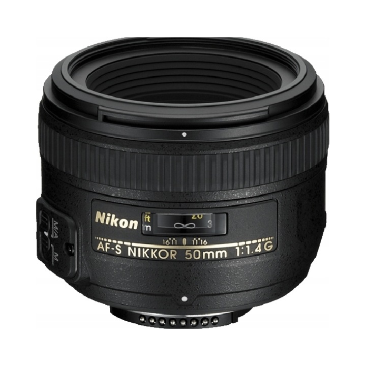 Nikon Nikkor AF-S 50mm f/1.4G objektív, f/1.4 maximális rekesz, fekete szín, teljes készlet