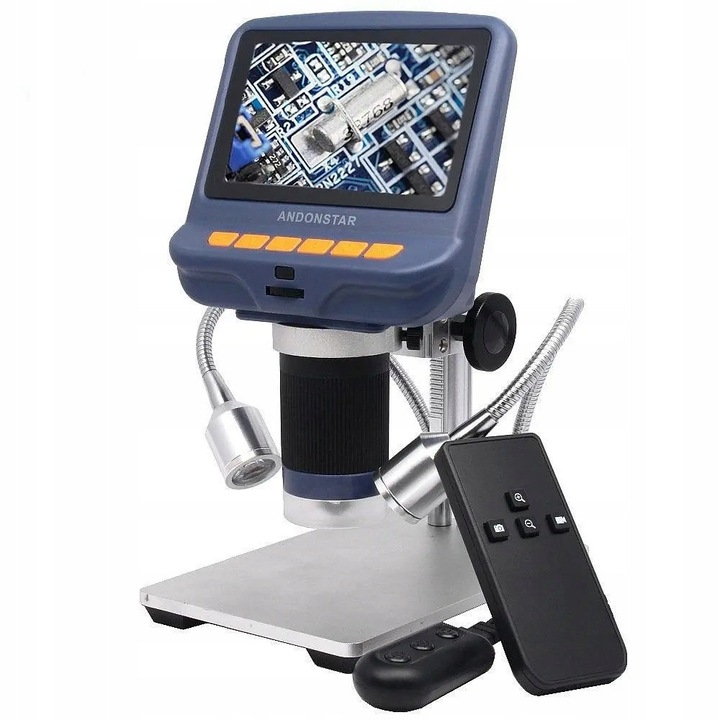 Mikroscop digital AD106S, 10x-220x, 4,3 inch, cu iluminare LED, set complet