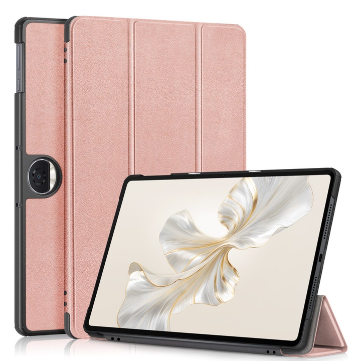 Smart Cover tok Honor Pad 9 12.1" 2024-hez, teljes védelem, állítható pozíciók, rózsaarany