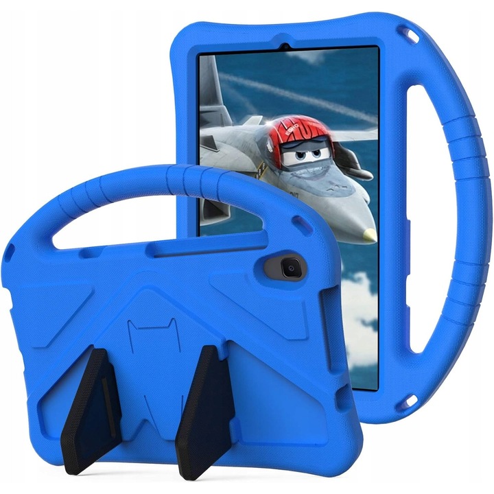 Tok Lenovo Tab M8 8.0 4. generációs tablethez, puha szilikon, összecsukható állvány, kék