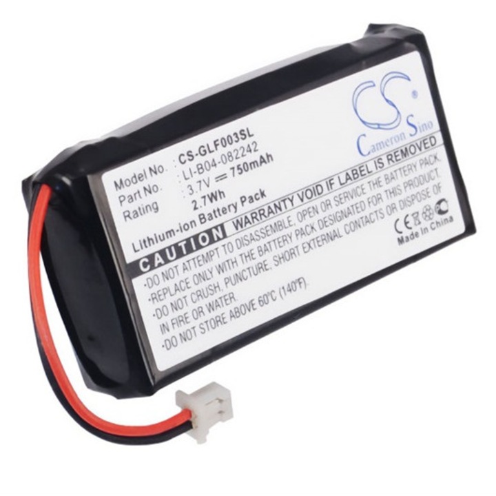 Cameron sino li-ion akkumulátor, 3.7v, 750mAh, kompatibilis golf buddy li-b04-082242 -vel
