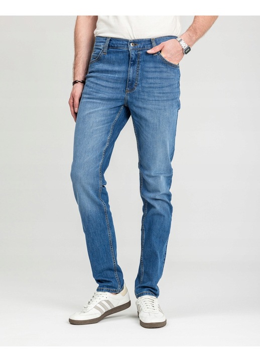 Mustang, Tramper szűkülő szárú straight fit farmernadrág, Kék