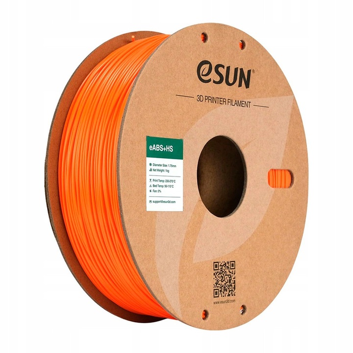 Филамент 3D eSun ABS+HS 1.75mm 1кг оранжев