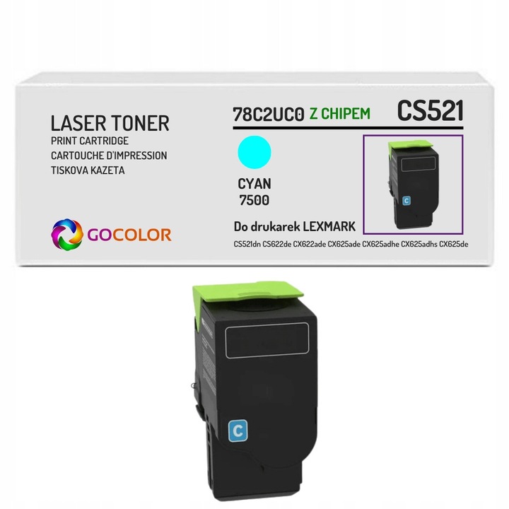 Тонер Gocolor CS622 Cyan за лазерни принтери 78C2UC0