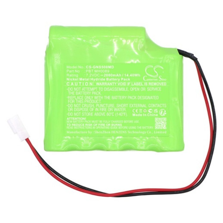 Cameron sino ni-mh akkumulátor, 7.2v, 2000mAh, kompatibilis globus pbtmh0089 zöld-vel