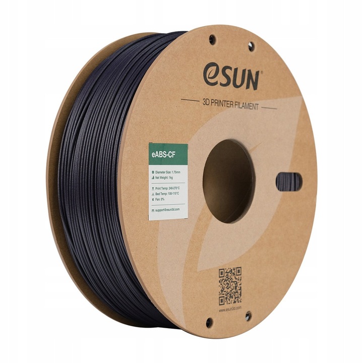 Filament 3D eSUN ABS-CF 1.75mm, 1KG, Culoare Dunkelviolett, Set Carbon Fiber Filled