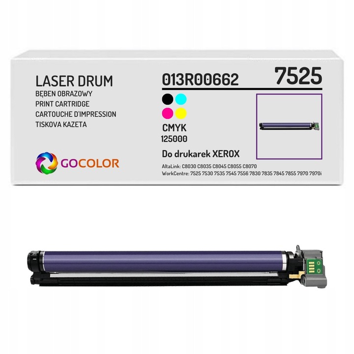 Tonere imprimante laser Gocolor 013R00662 CMYK pentru Xerox WorkCentre 7830 7835 7845 7855, 7525 cm