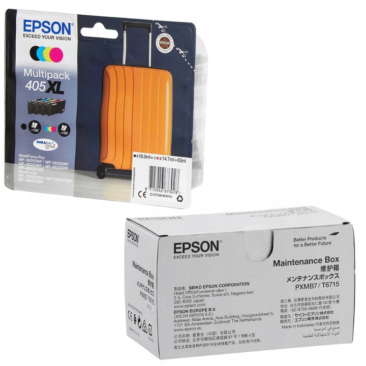 Epson 405XL C13T05H64010 nyomtatópatron készlet + C12C934591 karbantartódoboz