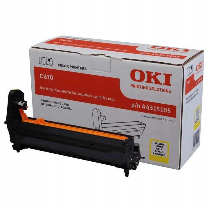 Beben toner OKI 44315105 sárga, 20000 oldal, C610n, C610dtn, C610dn, C610dm, C610Cdn lézernyomtatókhoz
