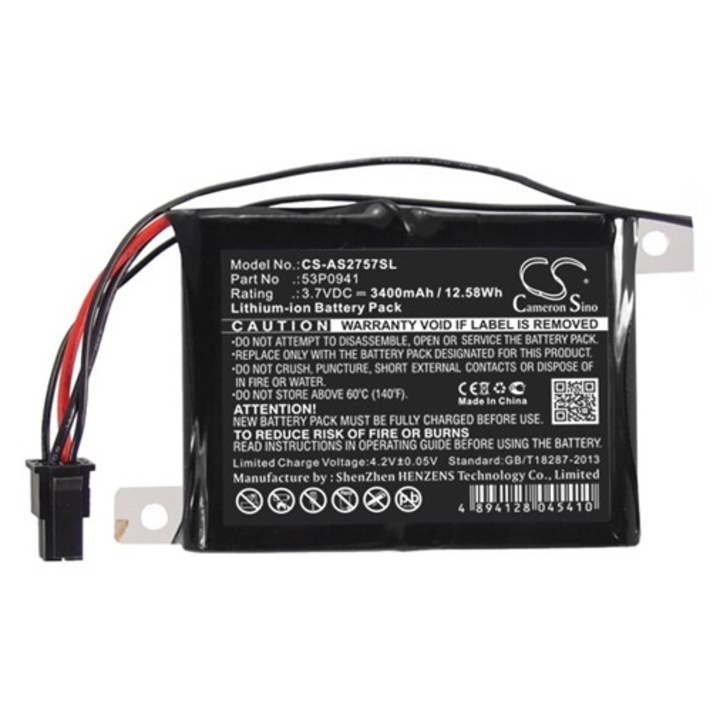 Cameron sino li-ion akkumulátor, 3.7v, 3400mAh, kompatibilis ibm 53p0941 -vel