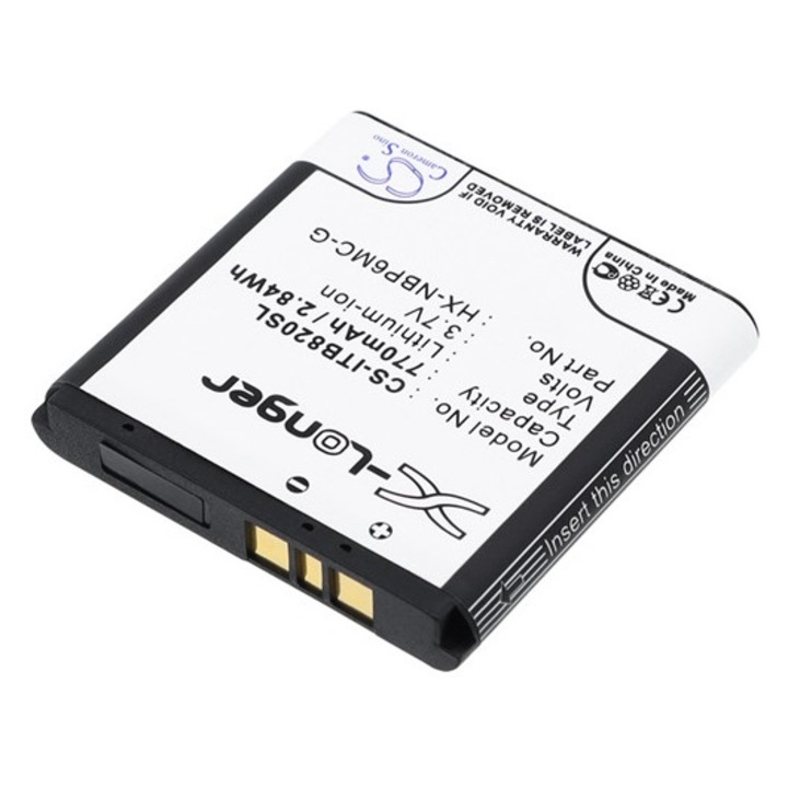 Cameron sino li-ion akkumulátor, 3.7v, 770mAh, kompatibilis i-blue hx-nbp6mc-g -vel