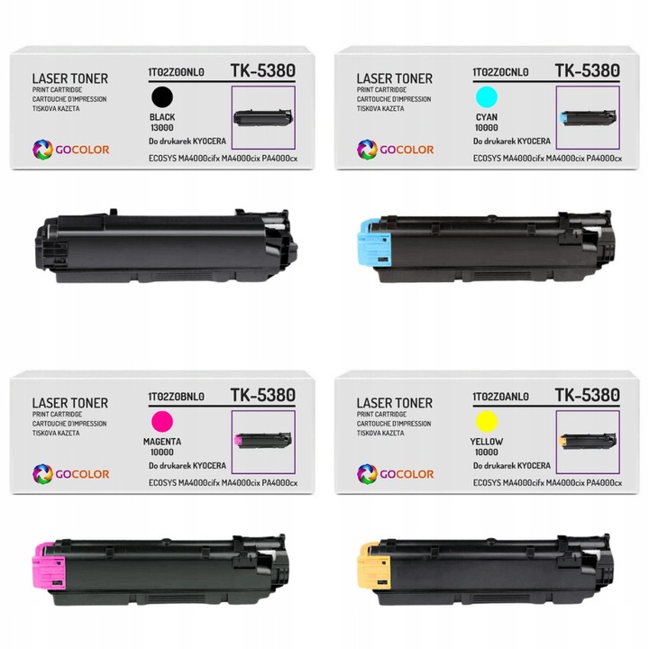 Комплект тонер Gocolor 4-бр. TK5380 CMYK за KYOCERA ECOSYS PA4000cx MA4000cifx