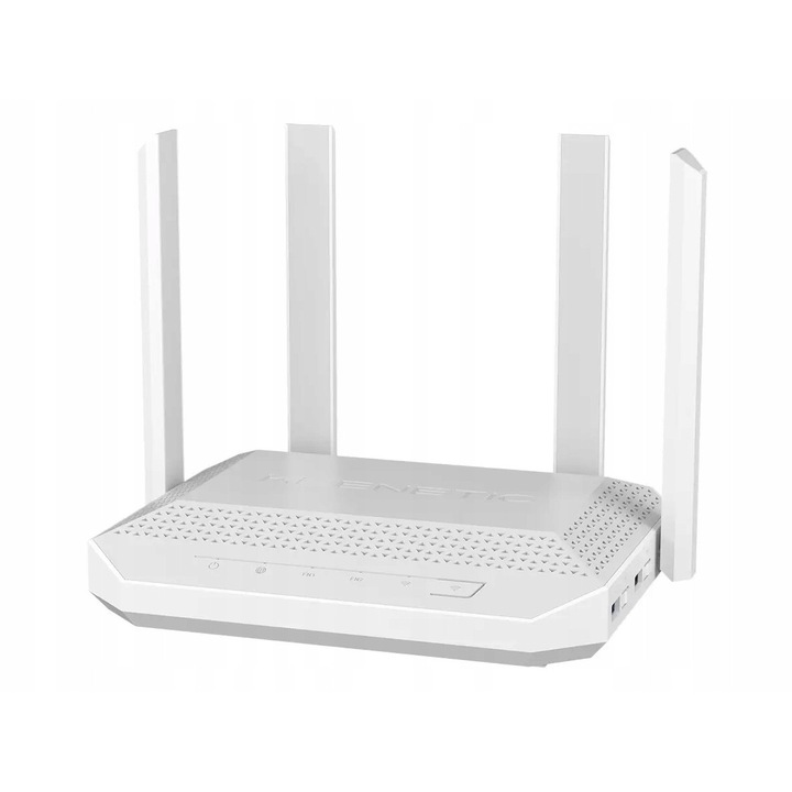 Router Wireless Keenetic Hero Mesh Wi-Fi 6 AX3000, dual-band 2.4GHz/5GHz, 4 porturi gigabit, port SFP Combo