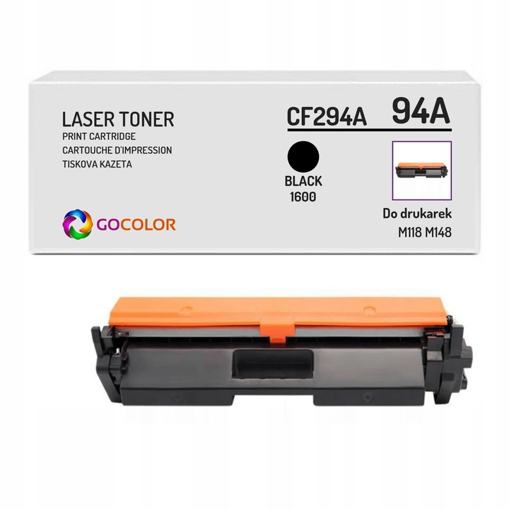 Тонер Gocolor CF294A, съвместим с HP LaserJet Pro M148fw, черен, 1600 страници