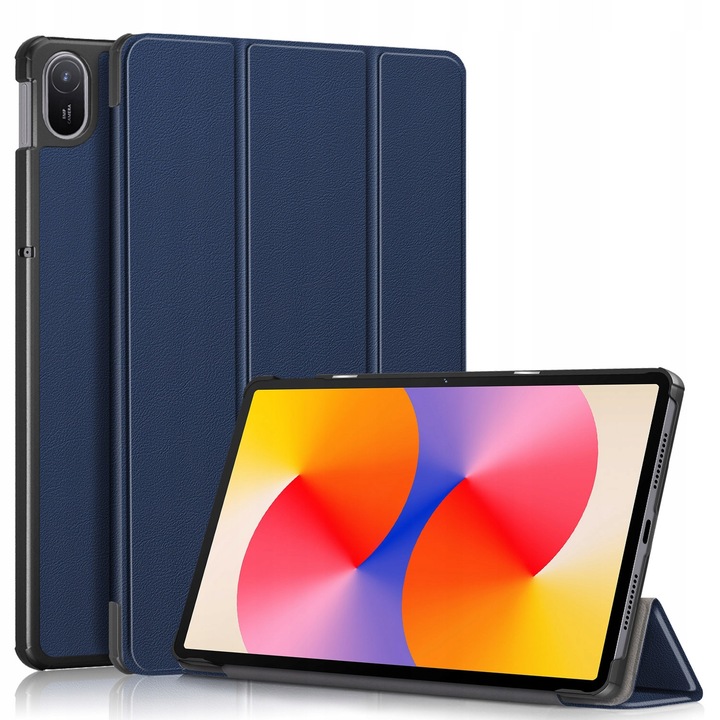 Smart Cover tok Huawei MatePad SE 11" 2024-hez, teljes védelem, állítható pozíciók, sötétkék szín