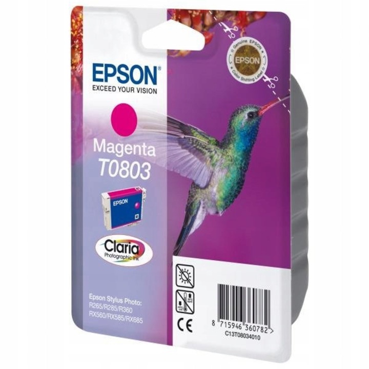 Eredeti EPSON T0803 magenta tintapatron tintasugaras nyomtatókhoz, 10ml