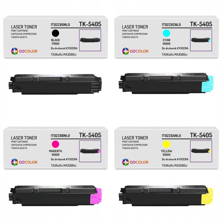 Комплект тонер Gocolor 4-pak TK5405 CMYK за KYOCERA ECOSYS PA4000cx MA4000cifx