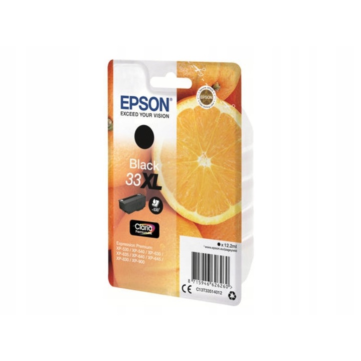 EPSON T3351 33XL fekete tintapatron, eredeti készlet, kompatibilis az XP-530, XP-540, XP-630, XP-635 modellekkel
