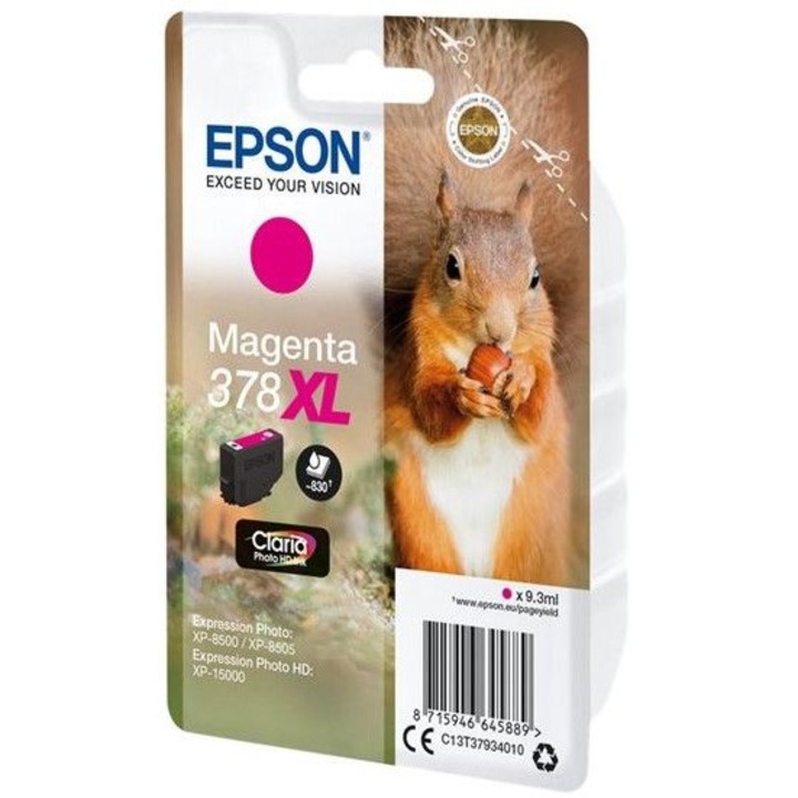 EPSON 378XL T3793 magenta tintapatron, eredeti készlet, Expression Photo XP-15000, XP-8500, XP-8600 nyomtatókhoz
