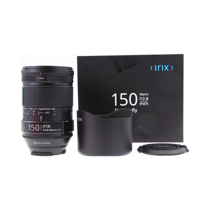 Obiectiv Irix 150mm f/2.8 Macro set, 1:1, 0.345m, 77mm, pentru camera full frame