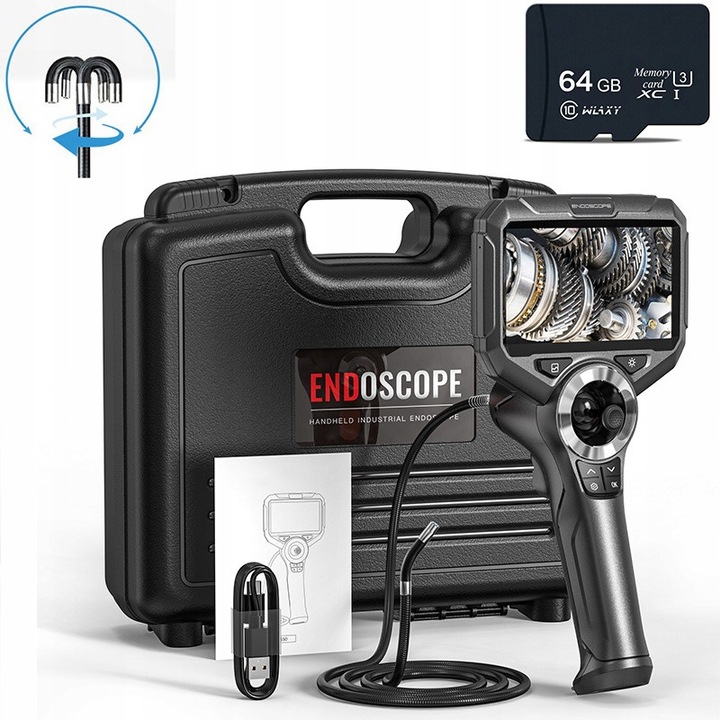 Camera inspectie MBG S50, 720 grade, 1m, FHD, IP67, cu lampa LED USB