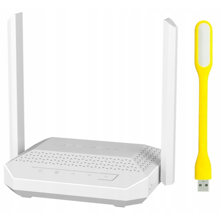 Router Wireless Keenetic Racer AX3000, Wi-Fi 6, 2,4GHz si 5GHz, 160x118x45mm, set complet