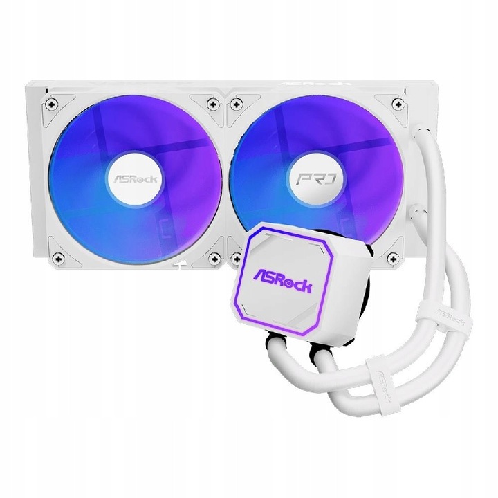 Racire procesor AIO ASRock Pro White 240 ARGB 2x120mm