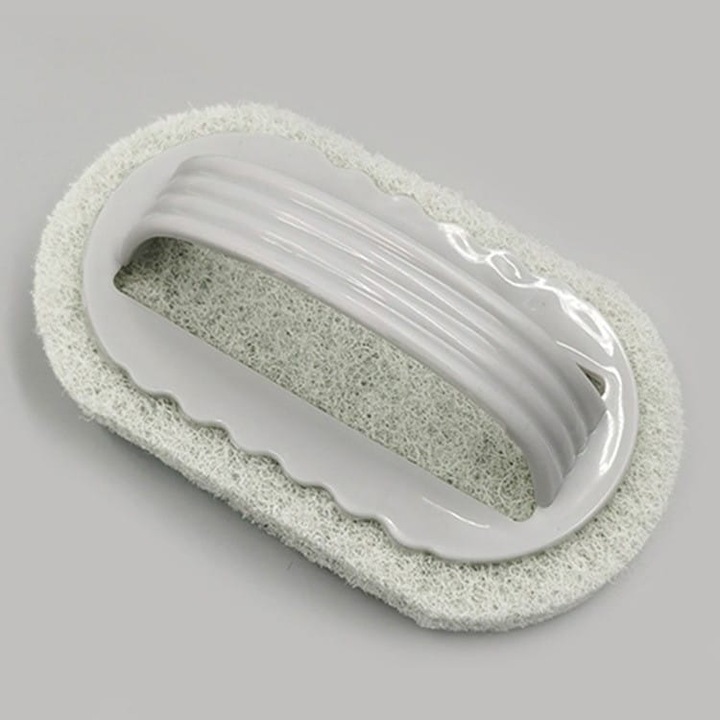 Perie Burete de curatat cu maner, perie pentru gresie, baie, Bucatarie Gri