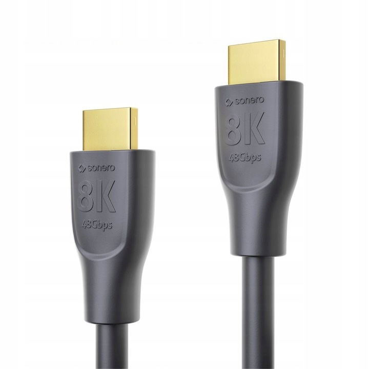 Cablu HDMI 2.1 Sonero XPHC110, 8K 60Hz, 4K 120Hz, 48Gbps, 1m