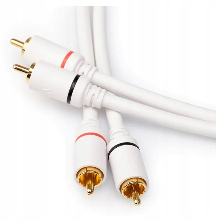 Cablul audio Argon Audio Classic RCA 2 RCA - 2 RCA, 5m, alb