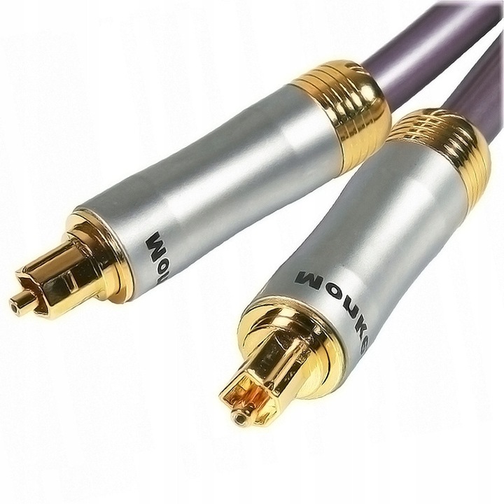 Оптичен кабел Monkey Cable Clarity, 1м, PMMA, сребрист/златист