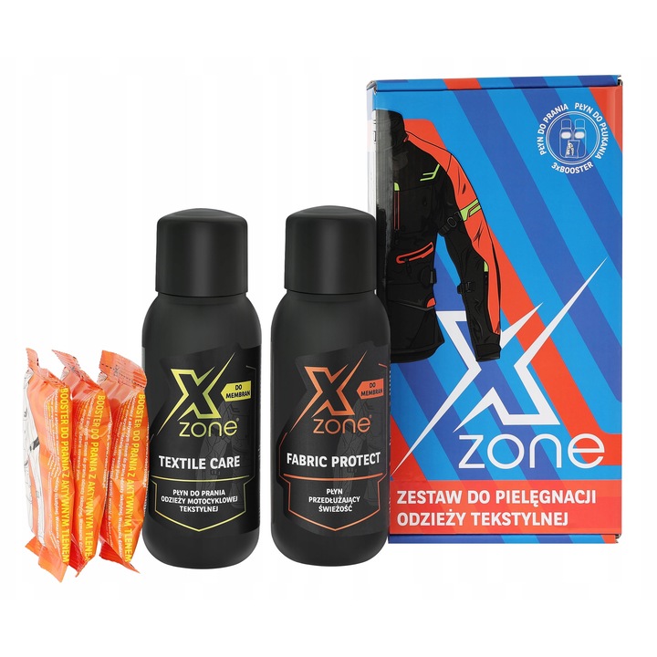 Xzone textil ruházat ápoló készlet, 3 termék, membránnal, 300ml