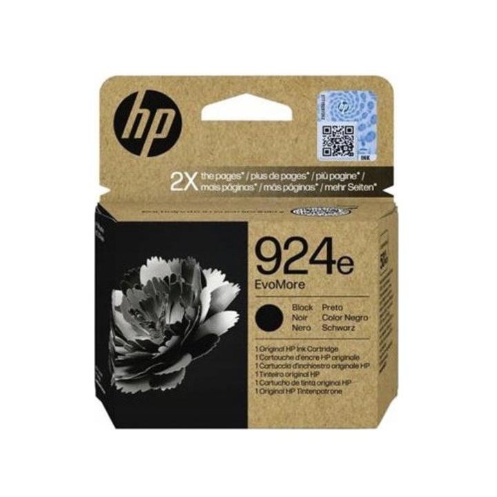 HP 924e nyomtatópatron, fekete, 400 oldal