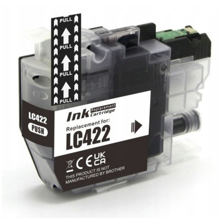 Tintasugaras nyomtatópatron, Prism, LC422, fekete, 15ml, 3 darabos készlet