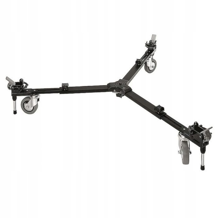 Podstawa Manfrotto 127VS pe roti, 78-114cm, greutate 4,05kg, capacitate 10kg