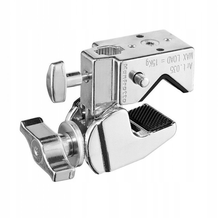 Suport de prindere Manfrotto Super Clamp C1575, capacitate 15 kg, dimensiuni 13-55 mm, greutate 0,45 kg