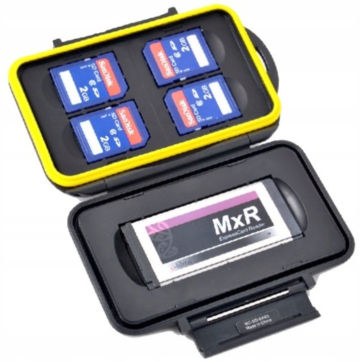 Калъф JJC за карти 1x SxS, 4x SD, черен