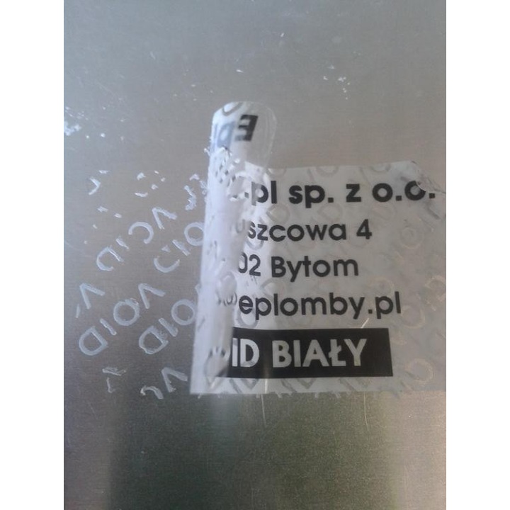 Etichete autoadezive, Eplomby.pl, plombe VOID, 60x10mm, set 1000 bucati