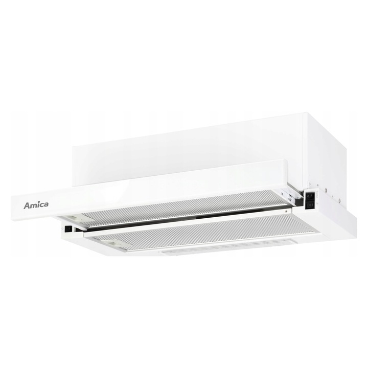 Hota telescopica Amica OTP5234W, 74W, 498mm, iluminare LED, culoare alba