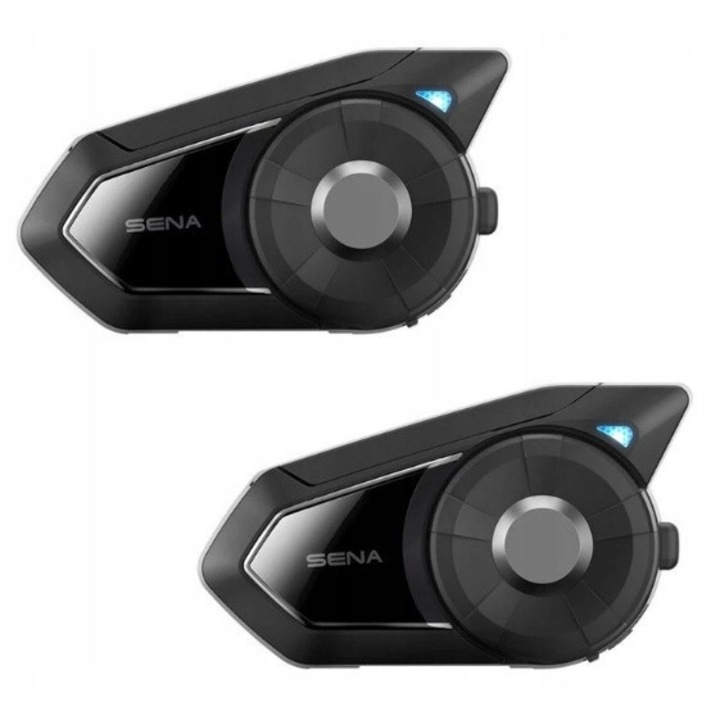 Intercom motocyklowy SENA 30K MESH, set pentru doua casti, Bluetooth 4.1, autonomie 13 ore, radio FM