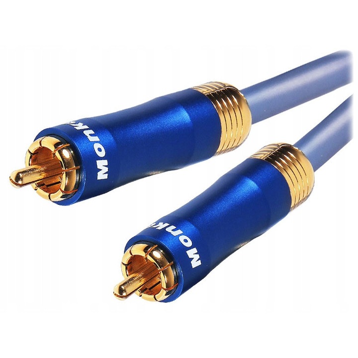 Аудио кабели комплект 1RCA MonkeyCable Clarity MCYSUB6, 6м, OFC медна сърцевина, 24k злато