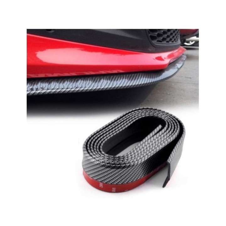 Prelungire bara Carbon, cauciuc, fata, spate sau praguri laterale, 2.5m x 5.5cm