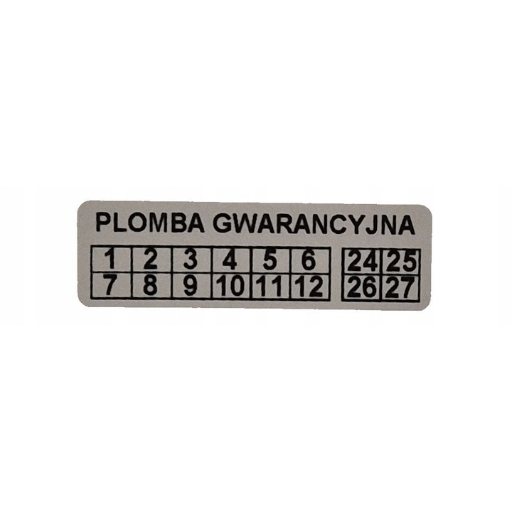 Самозалепващи етикети, Eplomby.pl, 40x12mm, 1000 бр., сиви, Open VOID