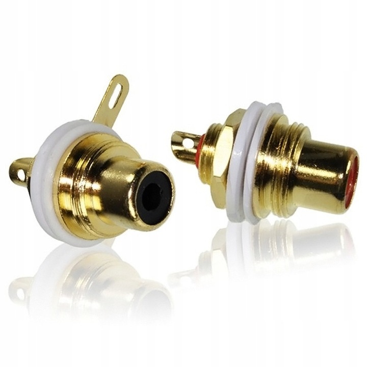 RCA Prolink TRC-032 aljzat, 2 darabos készlet, fém, könnyű szerelés, fekete és piros